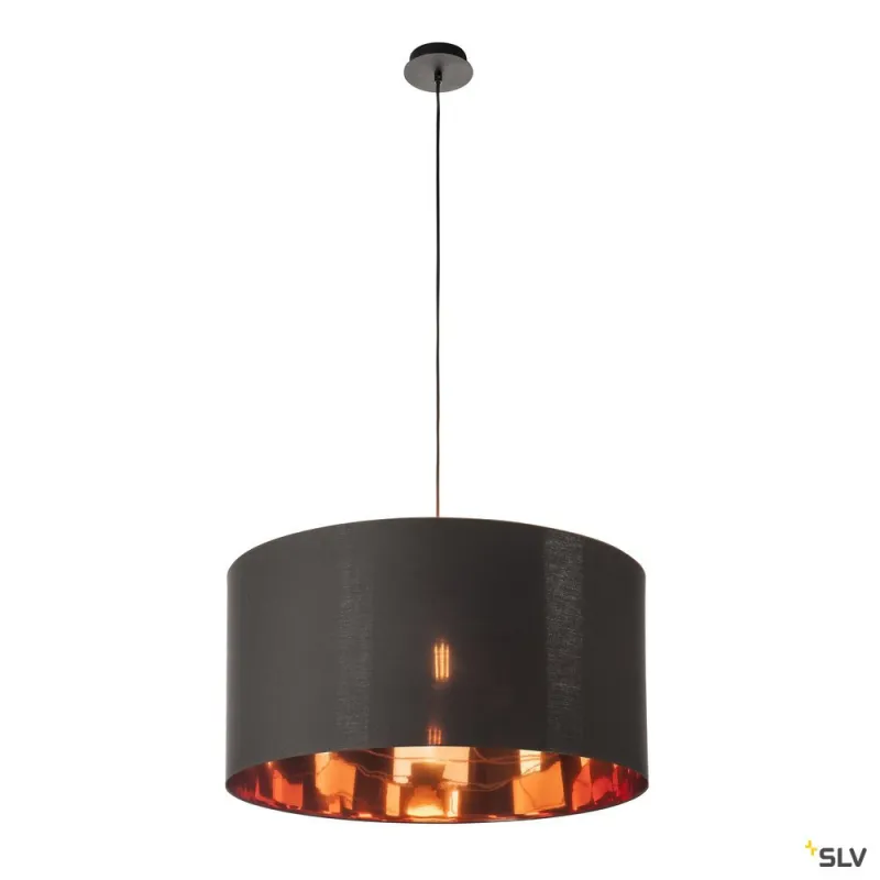 FENDA, abat-jour, intérieur, rond, Ø 70 cm, noir/cuivre