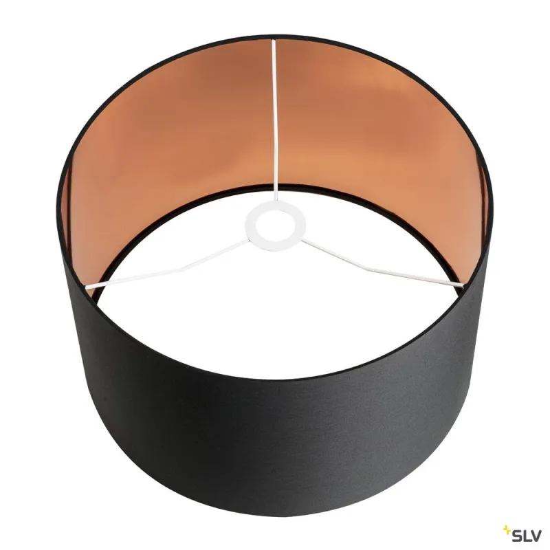FENDA, abat-jour, intérieur, rond, Ø 45 cm, noir/cuivre