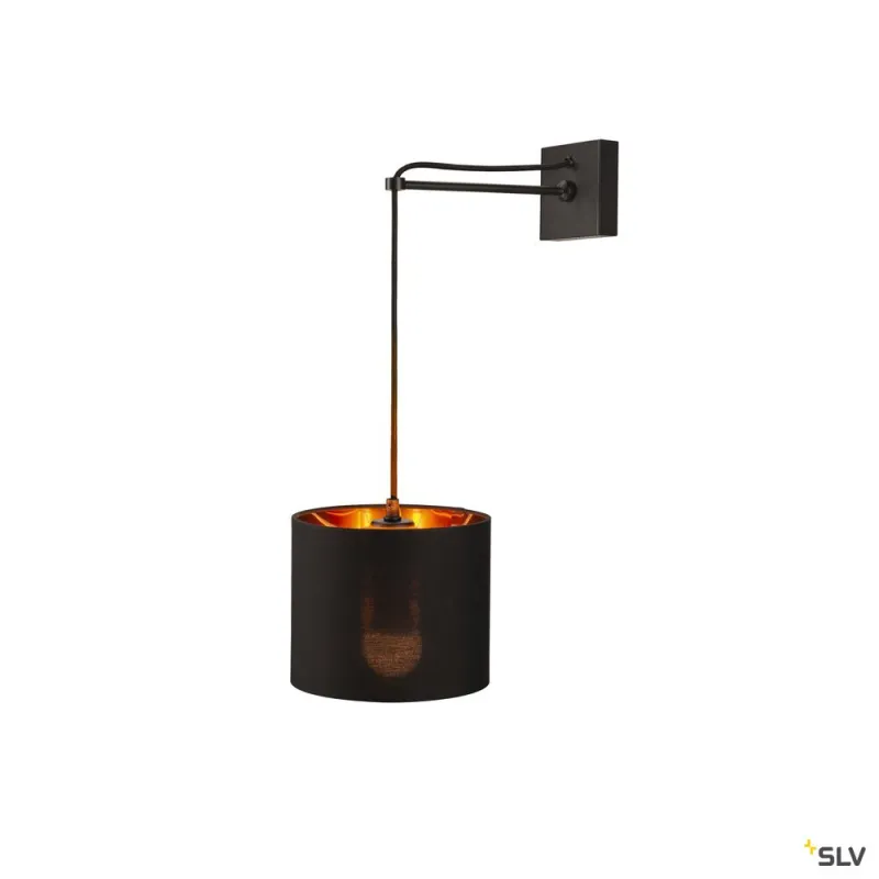 FENDA, abat-jour, intérieur, rond, Ø 30 cm, noir/cuivre