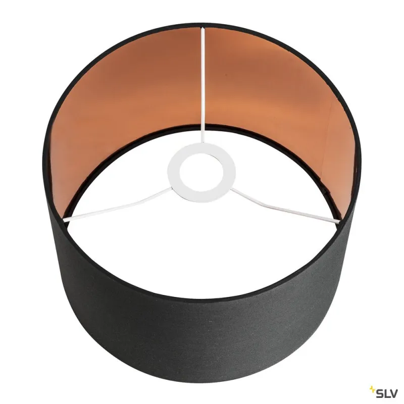 FENDA, abat-jour, intérieur, rond, Ø 30 cm, noir/cuivre