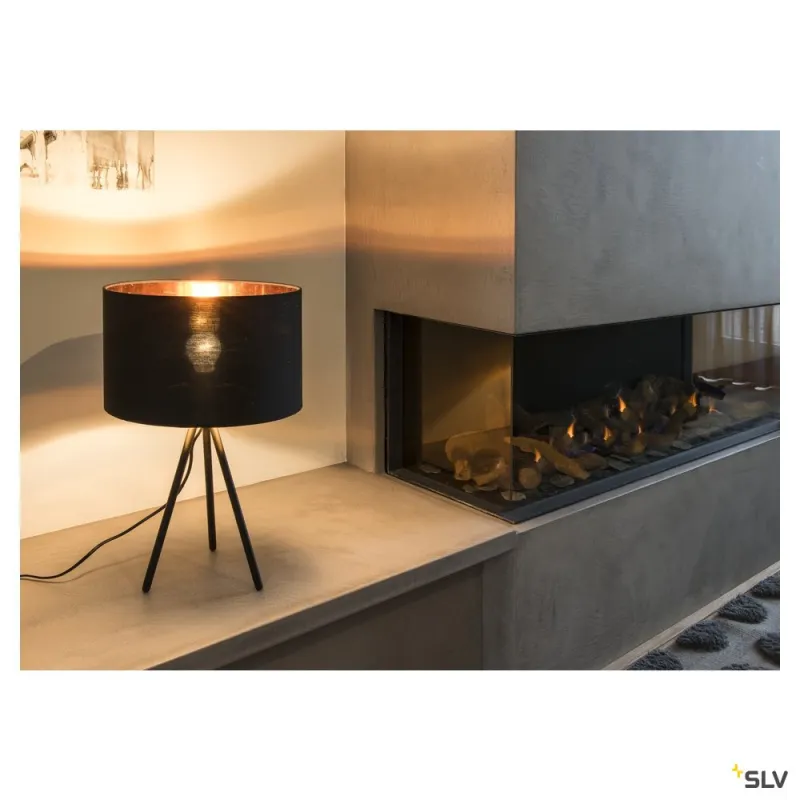FENDA, abat-jour, intérieur, rond, Ø 30 cm, noir/cuivre