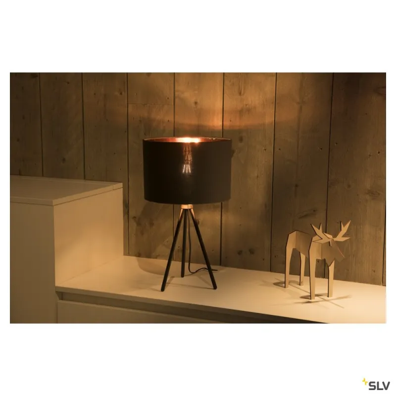FENDA, abat-jour, intérieur, rond, Ø 30 cm, noir/cuivre