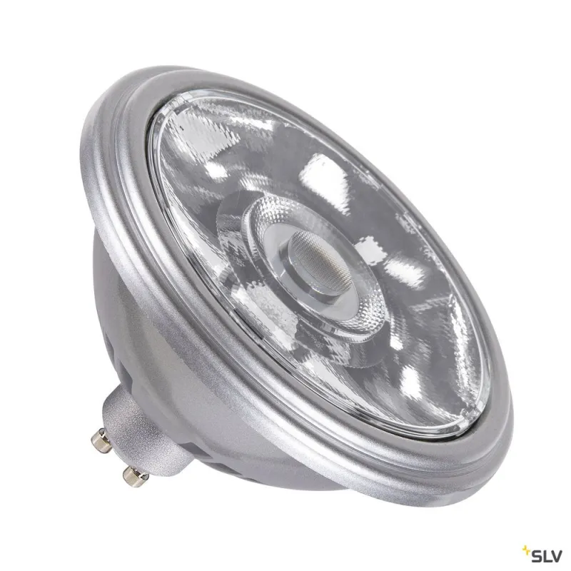 Source LED QPAR111, GU10, argent, 12,5W, 4000K, variable