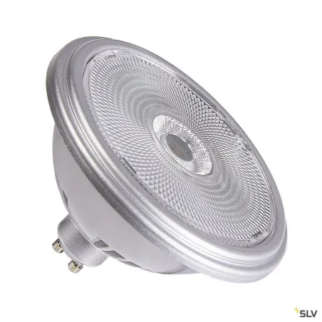 Source LED QPAR111, GU10, argent, 12,5W, 3000K, variable