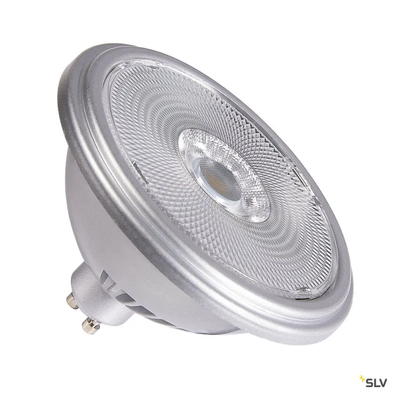 Source LED QPAR111, GU10, argent, 12,5W, 3000K, variable