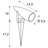 SYNA, projecteur extérieur, gris, LED, 8,6W, 3000K, IP55