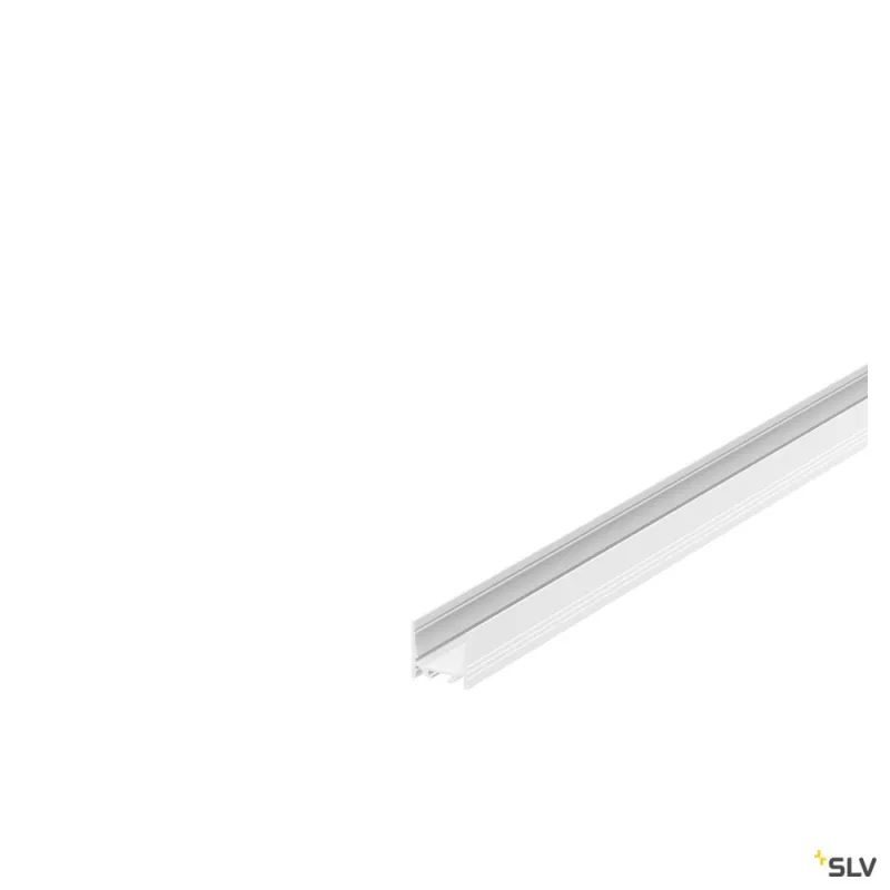 GRAZIA 20, profil en saillie, standard strié, 3 m, blanc
