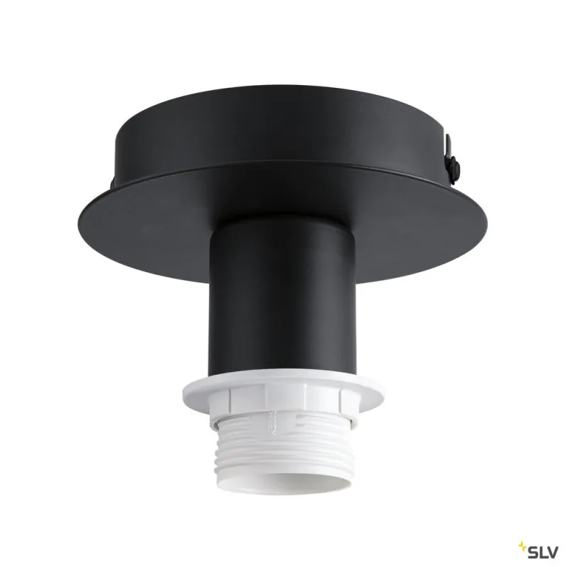 FENDA, patère, intérieur, noir, E27, 60W, sans abat-jour