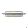 Source LED QT-DE12, R7s 118mm, gris, 15W, 3000K, variable