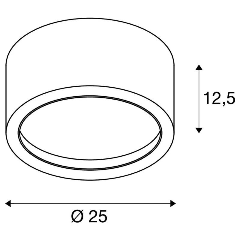 FERA 25, plafonnier intérieur, blanc mat, LED, 21W, 3000K