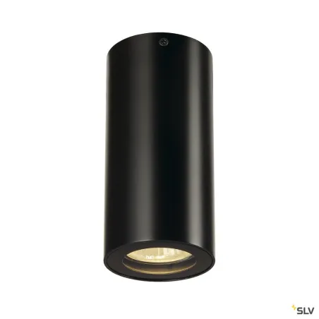 ENOLA B, plafonnier intérieur, noir, GU10/QPAR51, 35W max