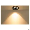 NUMINOS® XL, diffuseur nid d'abeille, intérieur, IV, noir