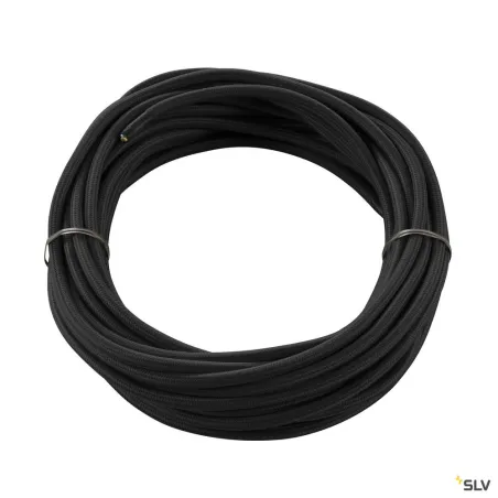 Câble textile, intérieur, 3 pôles, 3x0,75 mm², noir, 10 m