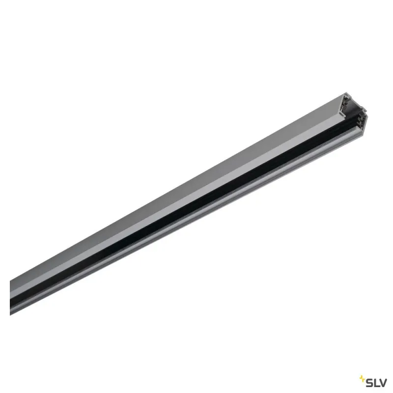 EUTRAC®, rail 3 allumages, intérieur, en saillie, gris, 3m