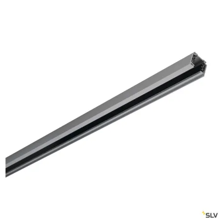 EUTRAC®, rail 3 allumages, intérieur, en saillie, gris, 2m