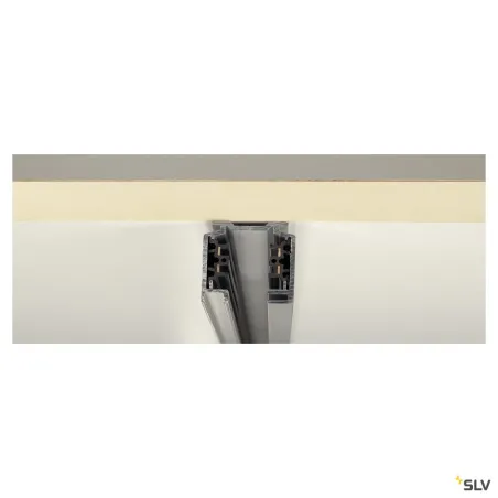 EUTRAC®, rail 3 allumages, intérieur, en saillie, gris, 1m