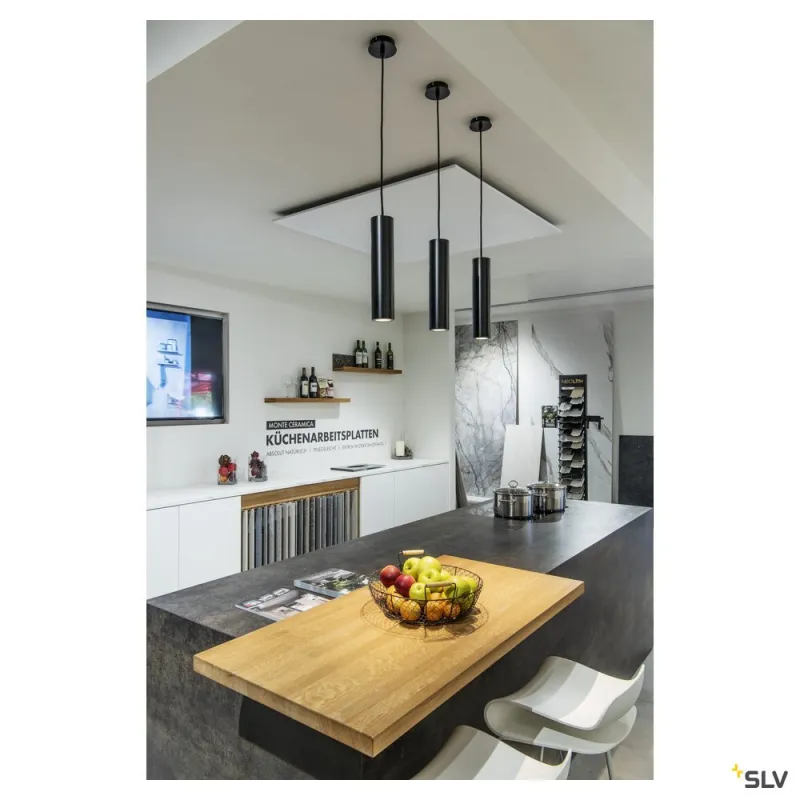 ENOLA B, suspension intérieure, noir, GU10/QPAR51, 50W max
