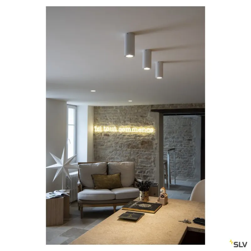ENOLA B, plafonnier intérieur, blanc, GU10/QPAR51, 35W max