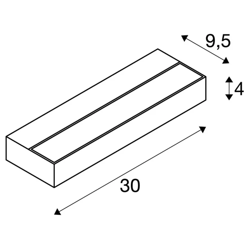 SEDO 7, applique intérieure, alu brossé, LED, 11,5W, 3000K