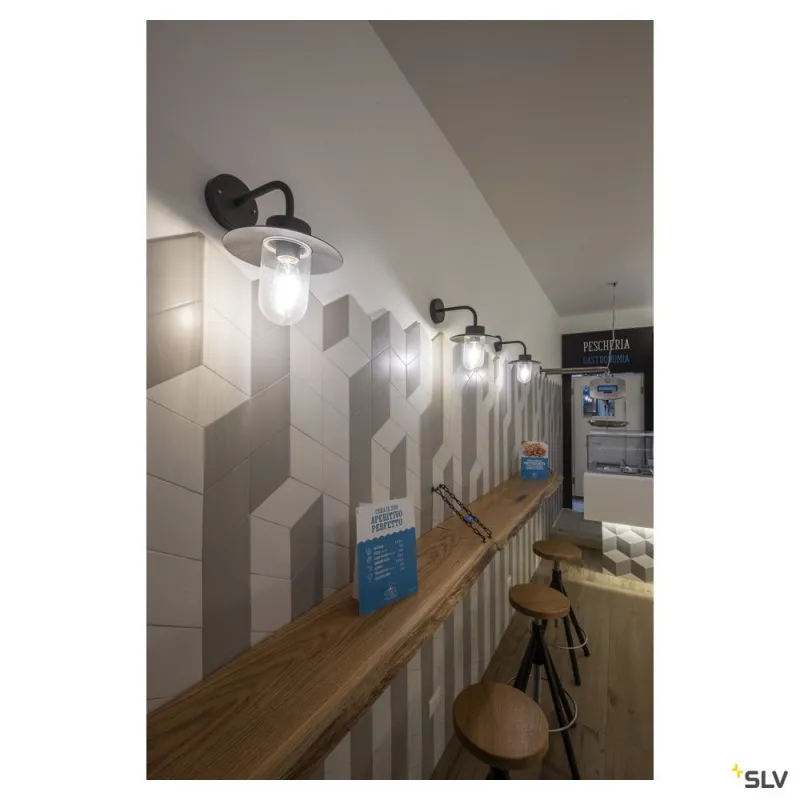 MOLAT, applique extérieure, anthracite, E27, 60W max, IP44