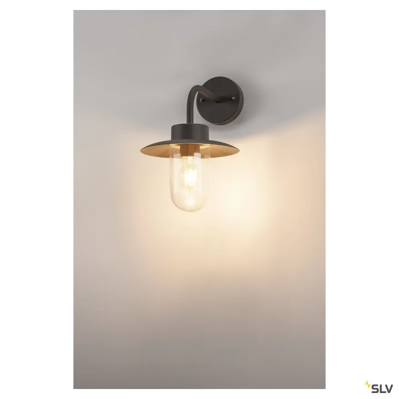 MOLAT, applique extérieure, anthracite, E27, 60W max, IP44