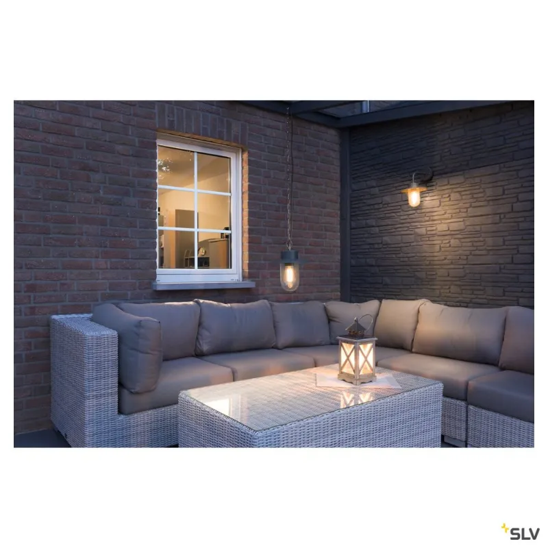 MOLAT, applique extérieure, anthracite, E27, 60W max, IP44