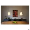 TONGA®, suspension intérieure, gris/blanc, E14/C35, 60W max