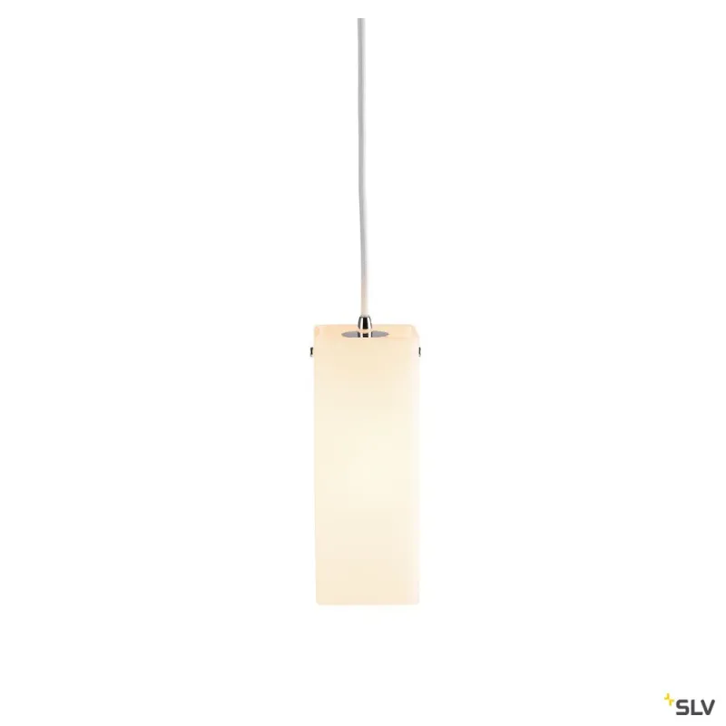QUADRASS, suspension intérieure, blanc/chrome, E27, 40W max