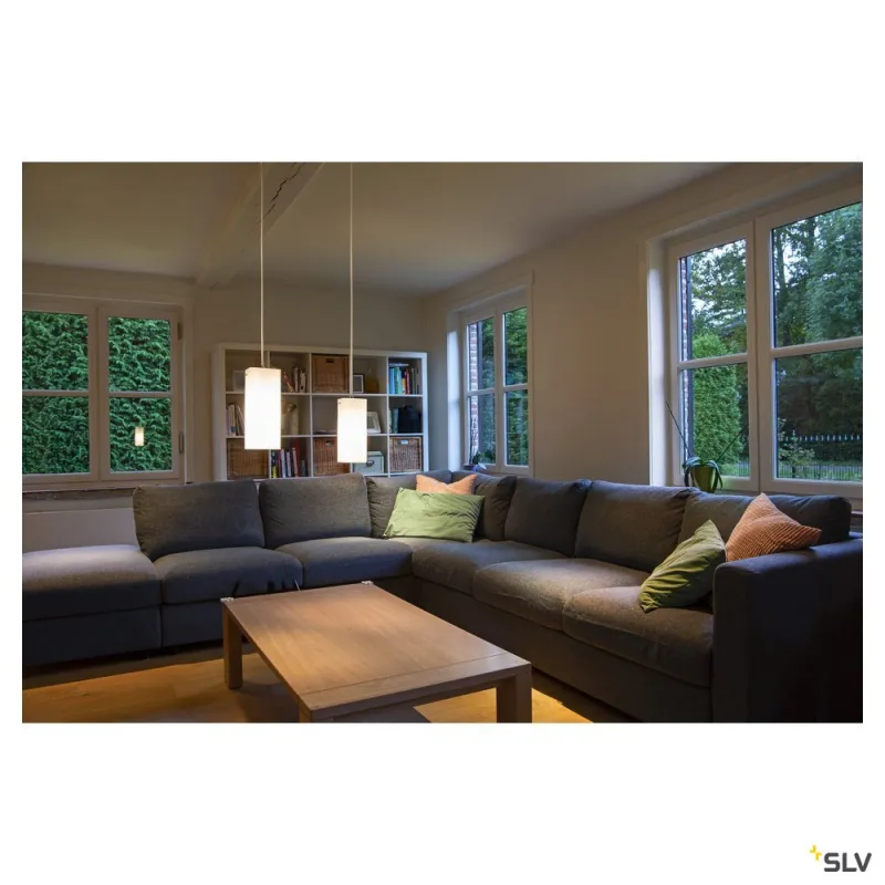 QUADRASS, suspension intérieure, blanc/chrome, E27, 40W max