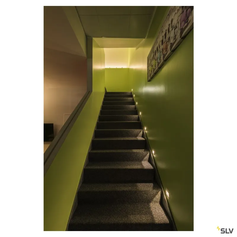 FRAME CURVE, encastré mural intérieur, gris, LED, 1W, 3000K