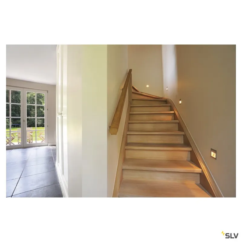 FRAME CURVE, encastré mural intérieur, gris, LED, 1W, 3000K