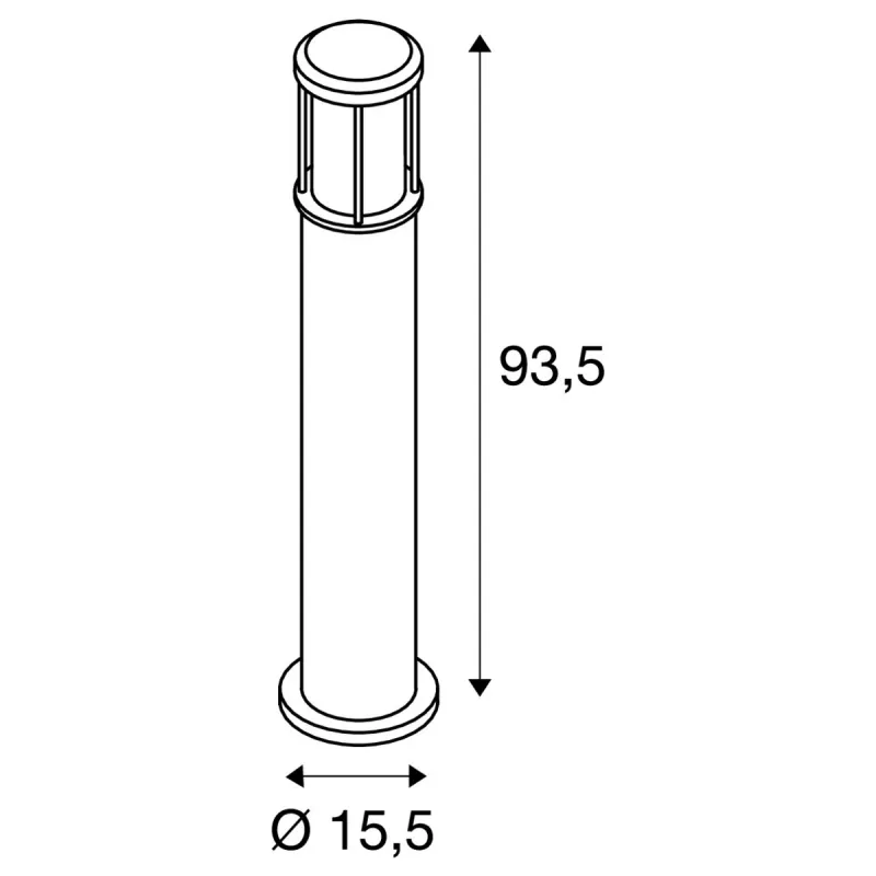 OTOS GLAS, borne extérieure, anthracite, E27, 15W max, IP43