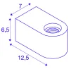 FITU CUBE, applique intérieure, blanc, E27/LED E27, 20W max