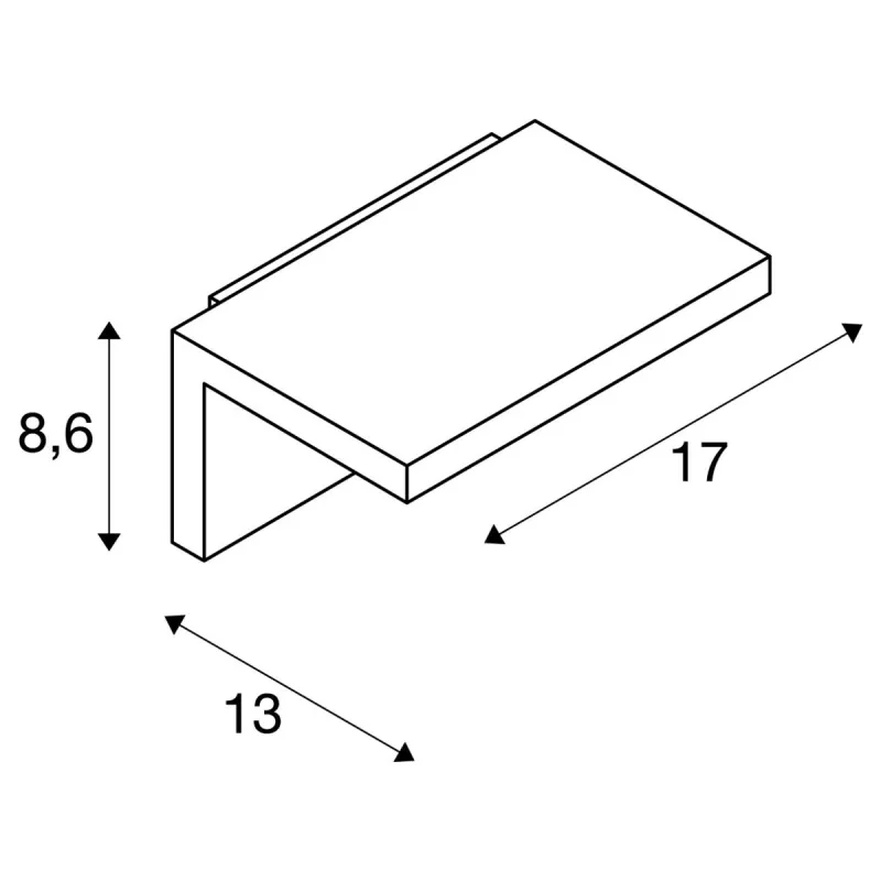 ANGOLUX, applique extérieure, blanc, LED, 6,8W, 3000K, IP44