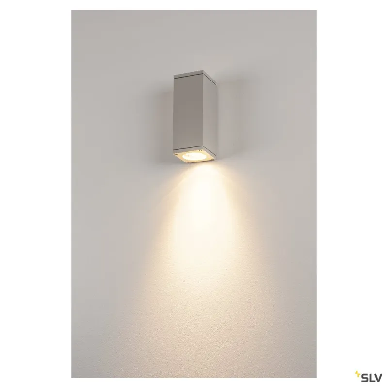 THEO, applique extérieure, gris, GU10/QPAR51, 35W max, IP44