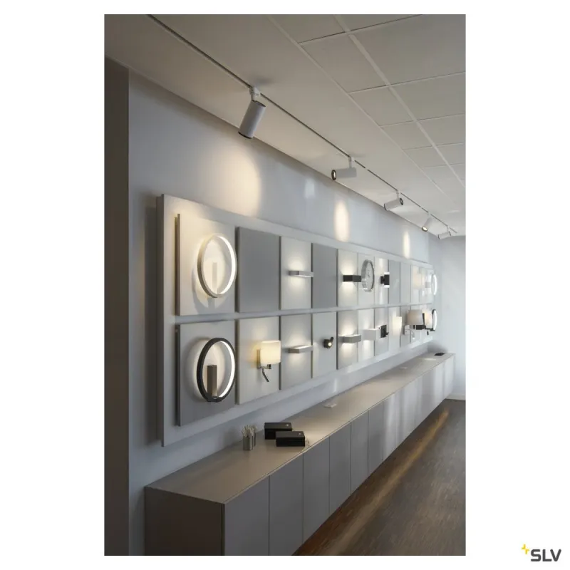 EUTRAC®, rail 3 allumages, intérieur, encastrable, blanc, 2m