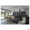Adaptateur rail 1 allumage pour suspensions, intérieur, noir