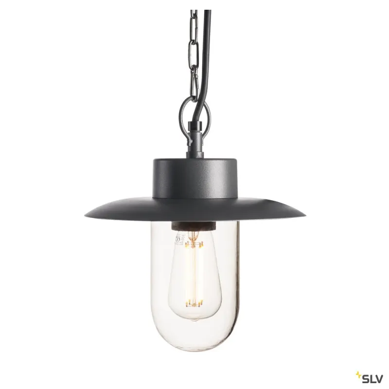 MOLAT, suspension extérieure, anthracite, E27, 60W max, IP44