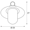 MOLAT, suspension extérieure, anthracite, E27, 60W max, IP44
