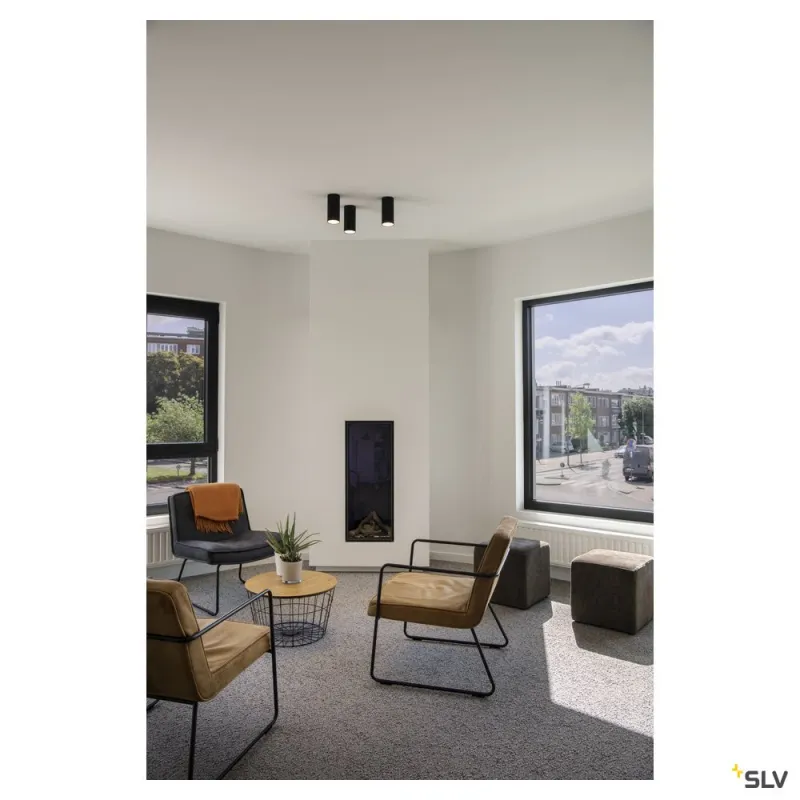 ANELA, plafonnier intérieur, noir, LED, 11W, 3000K, variable