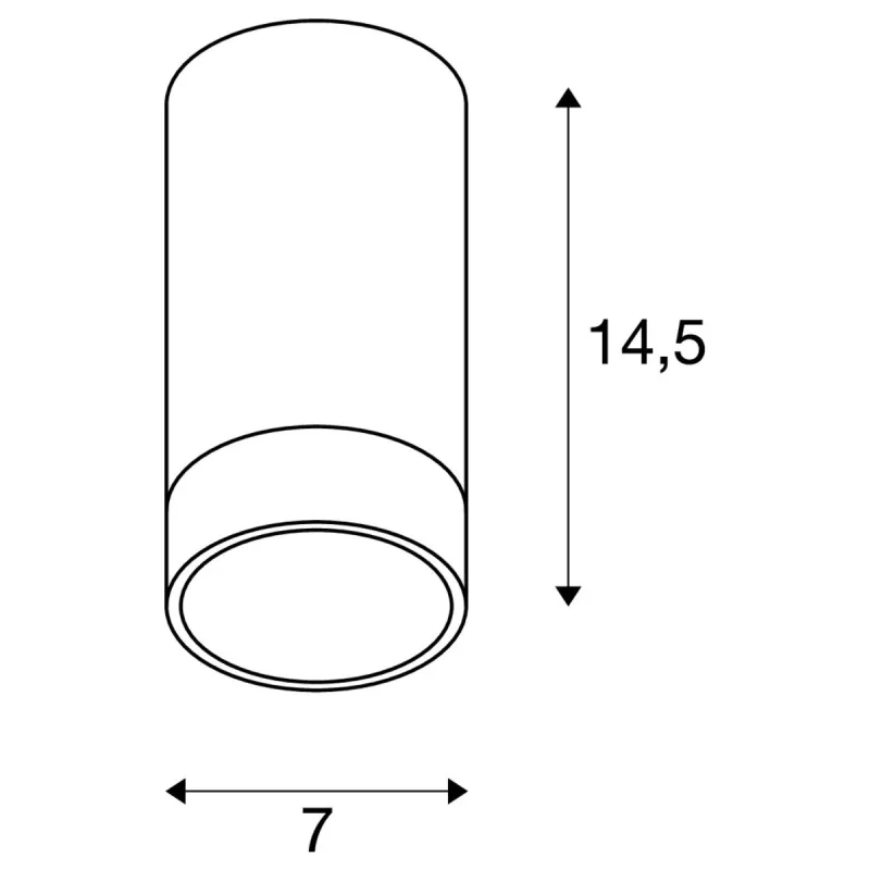 ASTINA, plafonnier intérieur, noir mat, GU10/QPAR51, 10W max