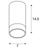 ASTINA, plafonnier intérieur, noir mat, GU10/QPAR51, 10W max