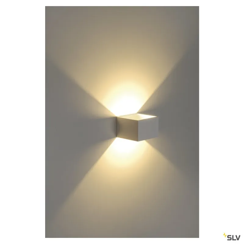 LOGS IN, applique intérieure, carré, blanc, LED, 6,9W, 3000K
