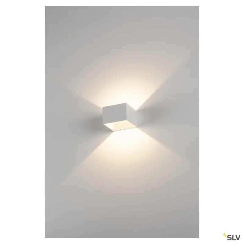 LOGS IN, applique intérieure, carré, blanc, LED, 6,9W, 3000K