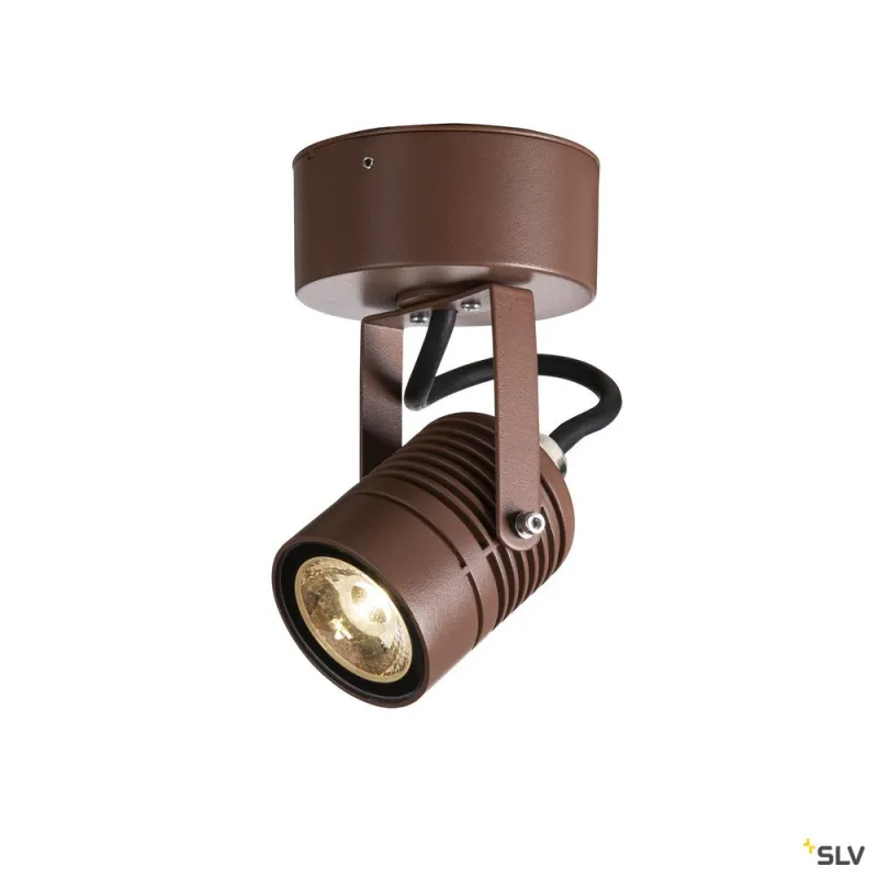 LED SPOT, applique extérieure, rouille, LED, 6W, 3000K, IP55