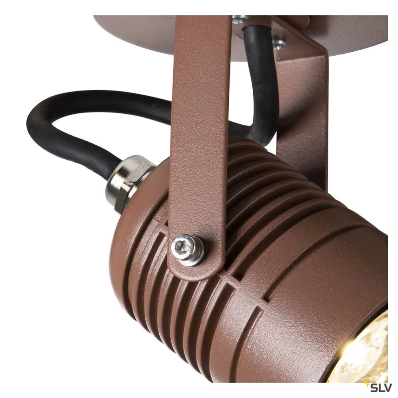 LED SPOT, applique extérieure, rouille, LED, 6W, 3000K, IP55