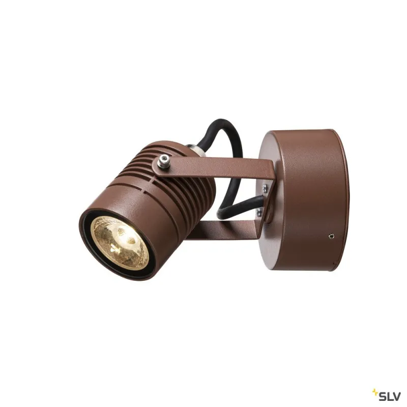 LED SPOT, applique extérieure, rouille, LED, 6W, 3000K, IP55