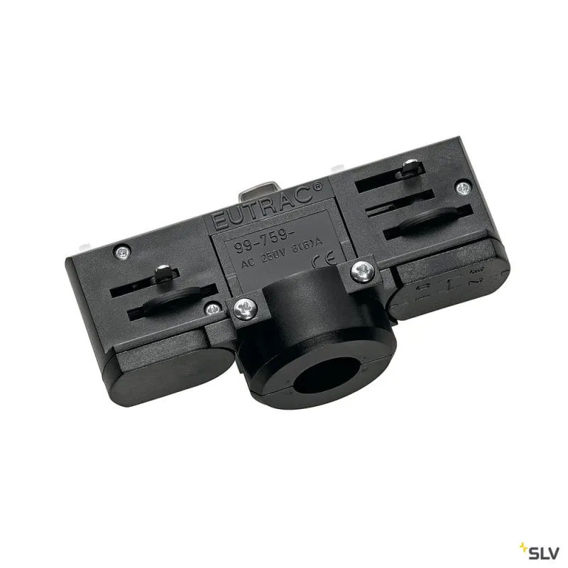 Adaptateur rail 3 allumages pour suspensions, intérieur, noir