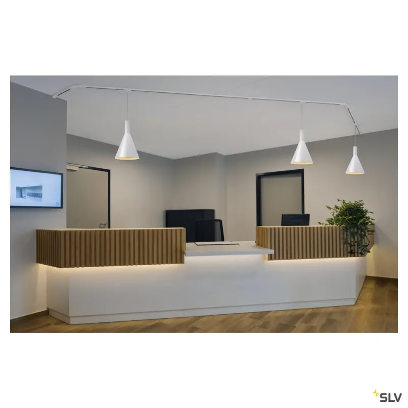 Adaptateur rail 1 allumage pour suspensions, intérieur, blanc
