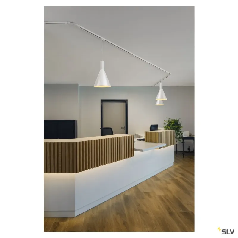 Adaptateur rail 1 allumage pour suspensions, intérieur, blanc